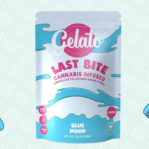 Blue Moon 200mg Mini Sugar Cones | Gelato