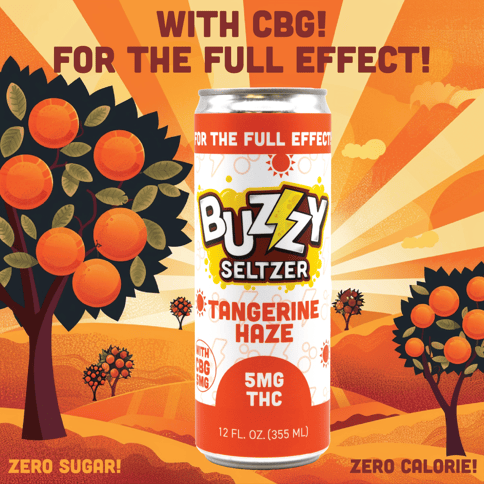 Buzzy Seltzer - Tangerine Haze (with CBG)