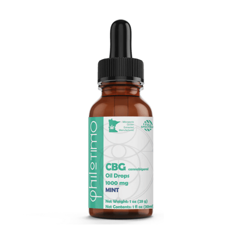 CBG Oil Drops | Mint | 1000mg | Philotimo |