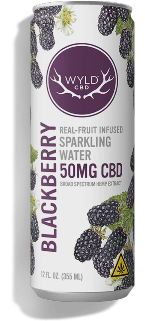Blackberry CBD (50mg) Sparkling Water by WYLD CBD