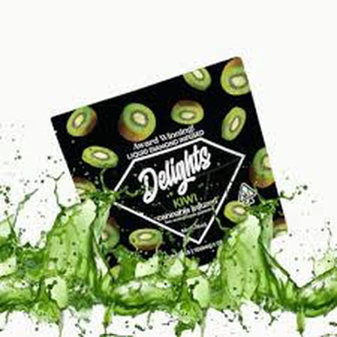 Delights - Liquid Diamond Infused Gummies - Kiwi - 100mg