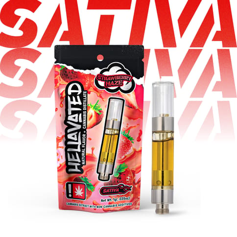 Strawberry Haze 1g cartridge (Hellavated)