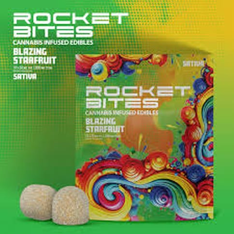 Blazing Starfruit 200mg Gummies | Rocket