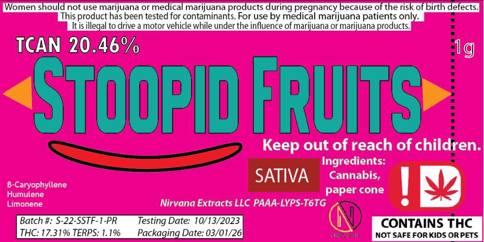 Nirvana | Pre-Roll Pack | 7G - Stupid Froots
