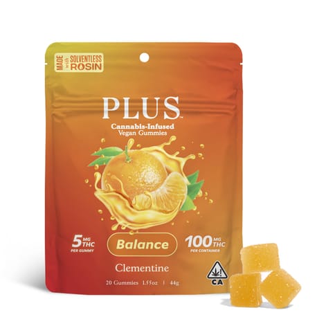 PLUS - SOLVENTLESS GUMMY - CLEMENTINE - 100MG