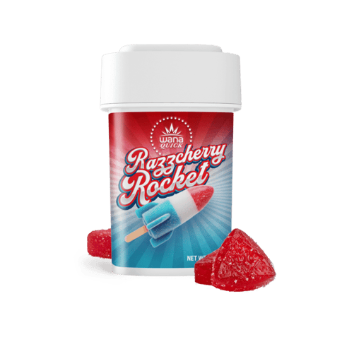 Wana Limited Edition Gummies | Razzcherry Rocket Sativa 100mg Rec