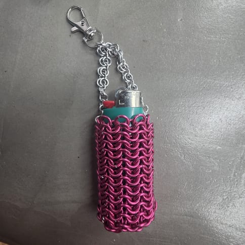 Noah Moon Lighter Keychain Holder (Pink)