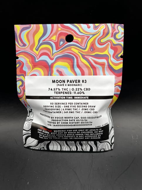 Focus North | Moon Paver #3 Live Rosin Cartridge | 0.5g