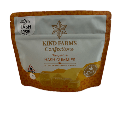 Kind Farms - Hash Gummies - Tangerine - 200MG