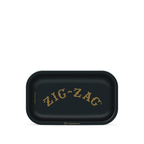 Zig-Zag Black Rolling Tray