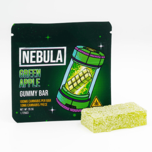 Green Apple Gummy Bar - 100mg THC