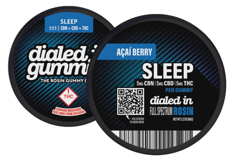 Dialed In | 100mg Rosin Gummies | Sleep 1:1:1 CBD:CBN:THC