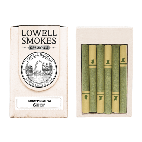 Lowell Originals - The Show Me Sativa - .58g 6pk Prerolls