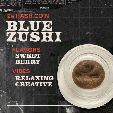 Blue Zushi - 2g Hash Coins Concentrate