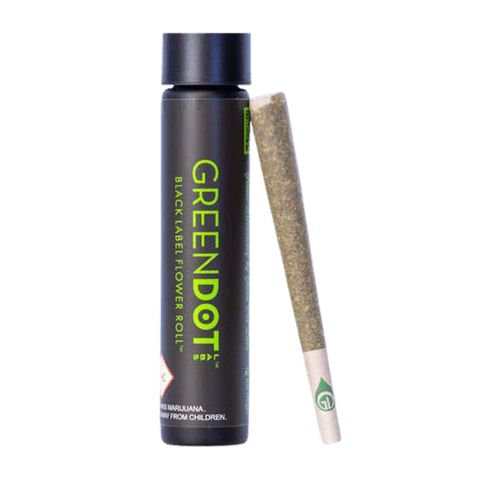 Green Dot Black Label Preroll | Pineapple Bang 1g Rec - | Green Dot Black Label Preroll