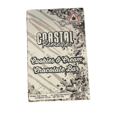 Coastal Remedies - Chocolate Bar - Cookies & Cream - 500mg