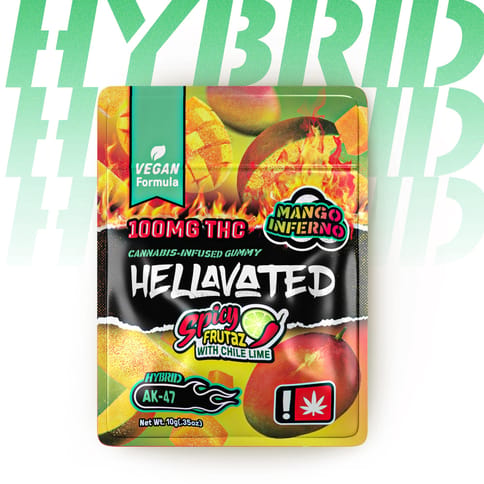 Spicy Mango 100MG Gummy (Hellavated)