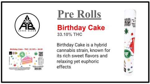 Akron Bloom | Birthday Cake | Preroll | 1g