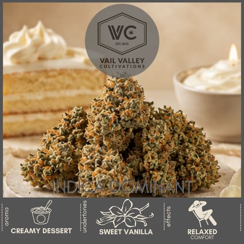 Gelato Cake 1g Cannabis Flower by Vail Valley Cultivations | Golden Rookie