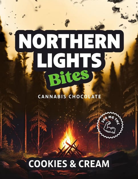 Northern Lights Chocolate Bites Cookies & Cream 200mg