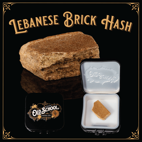 Cherry Funk 1g Lebanese Brick Hash | Old School Hash Co