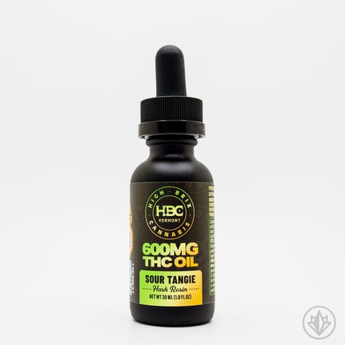 600mg Sour Tangie Hash Rosin Tincture by High Brix Cannabis
