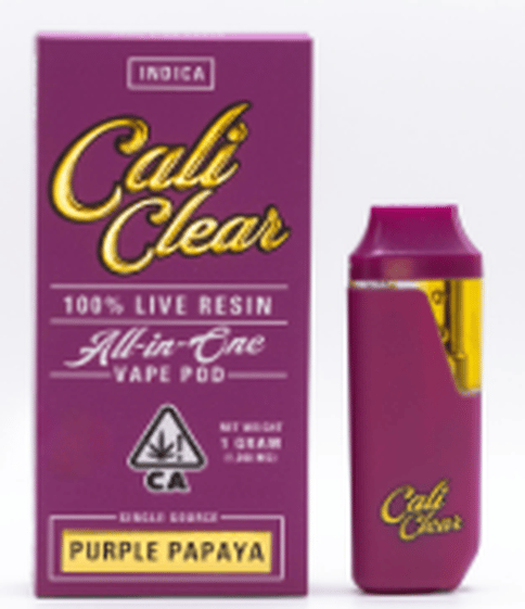 Cali Clear Live Resin All-In-One 1G - Purple Papaya