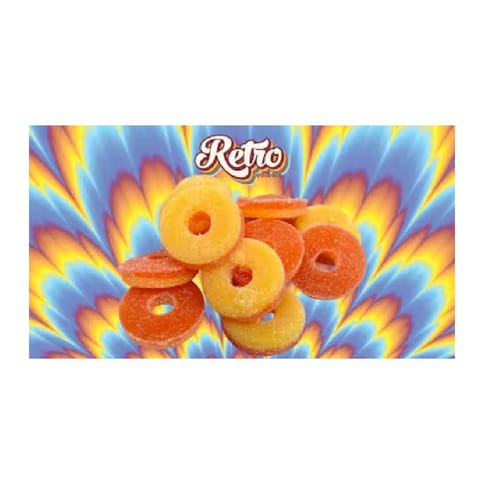 Retro Vibes Rings | Peach Rings 4000mg Med