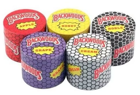 BACKWOODS™ 50mm Metal Grinder with Kief Catcher & Scraper (Assorted Colors)