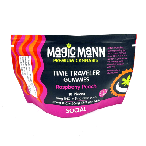 Raspberry Peach 50mg Social Gummies