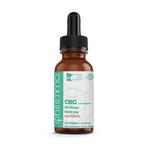 CBG Oil Drops | Natural | 1000mg | Philotimo |