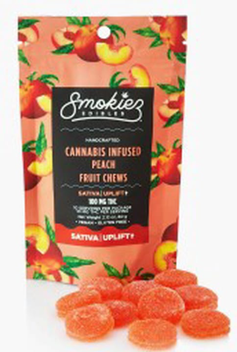 Smokiez | Sweet Peach | Sativa | 100mg | THC Fruit Chews