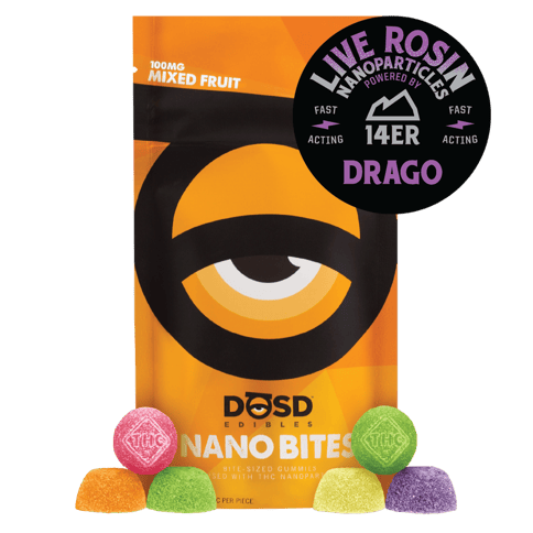 DOSD Rosin Nano Bites | Mixed Fruit 100mg Rec