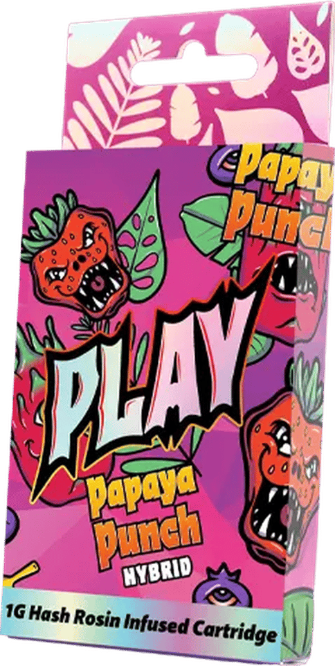 PLAY - Papaya Punch - 1g Hash Infused Distillate Cart