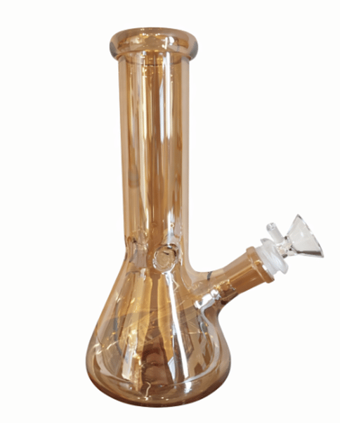 Tan Ice Catch Breaker Bong - 8"