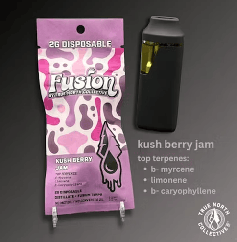 Kushberry Jam  2g Disposable AIO vape pen