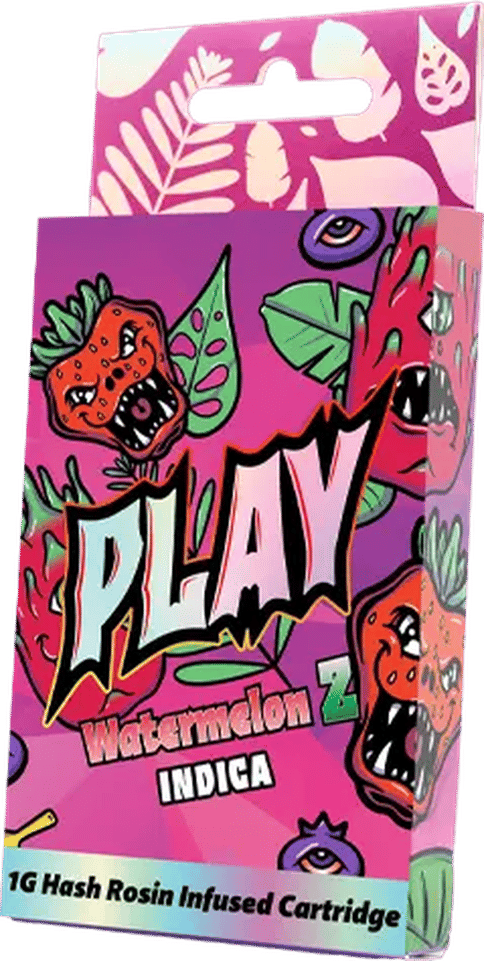 PLAY - Watermelon Z - 1g Hash Infused Distillate Cart