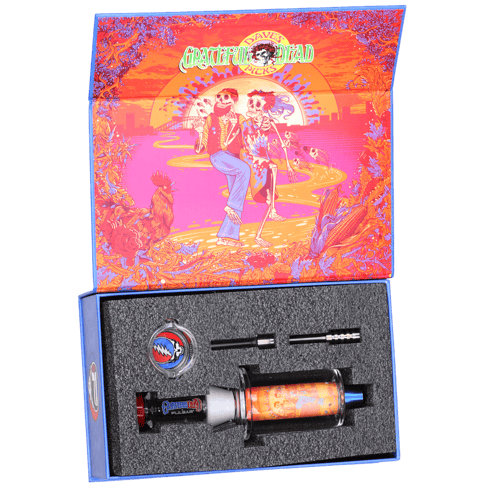 The Grateful Dead x Pulsar Inside Print Bubbler Dab Straw & Dab Dish | Designs Vary