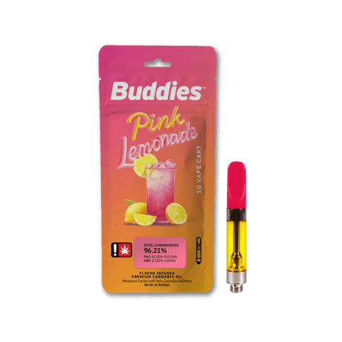 Buddies | Pink Lemonade | 1G | Flavored Distillate | Cartridge