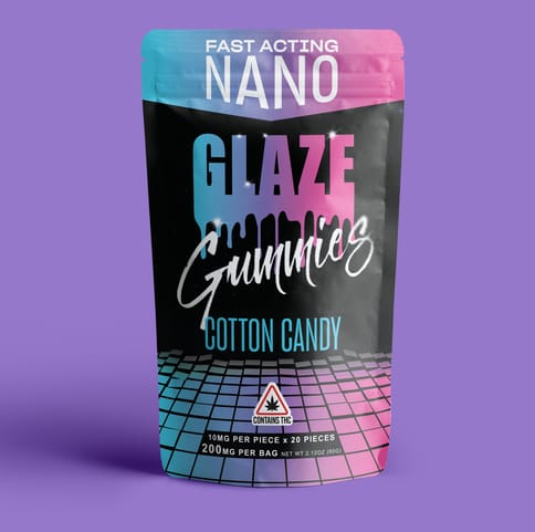 Glaze NANO Cotton Candy Gummies 200mg