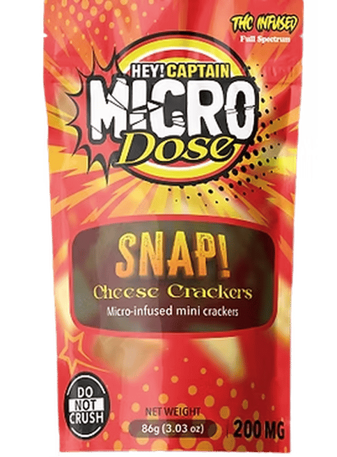 Hey Captain Snap! Microdose Cheese Crackers 200mg