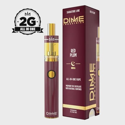 Dime | Red Plum (I) | 1g Signature Line All In One Disposable