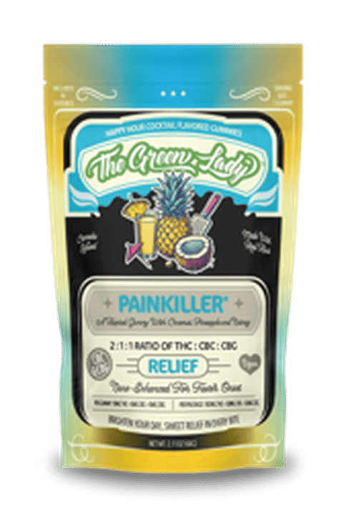 The Green Lady - 2:1:1 Gummies 10pk - Painkiller