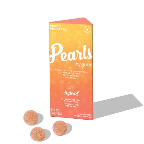 Gron | Peach Prosecco Gummies | Edibles | 100mg