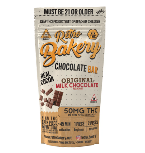 Retro Bakery | Milk Chocolate Bar | 20x2.5mg