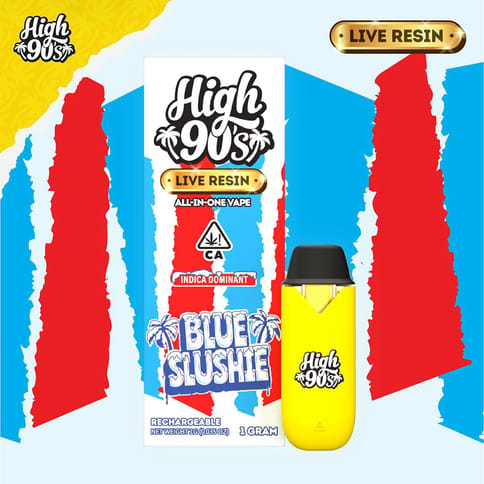 High 90's | Blue Slushie | Live Resin | All In One | Indica-Hybrid | 1g