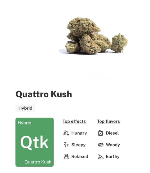 Quatro Kush Small nugs