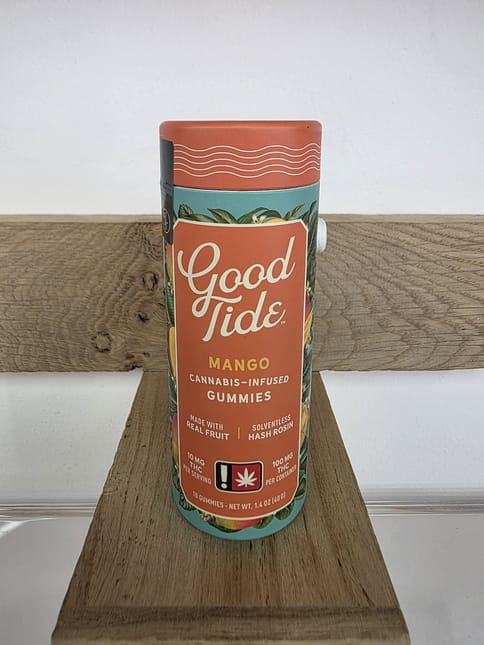Good Tide | 100mg | Mango (Indica) Rosin Gummies | 10pk