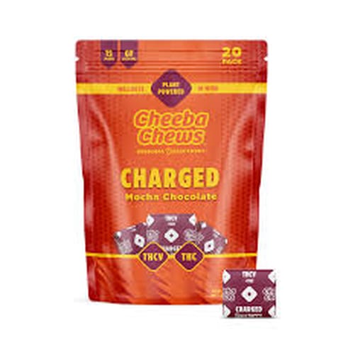 Cheeba Chews Wax Wrap Mocha Chocolate THCV Charged | 100mg THC : 50mg THCV : 100mg Caffeine