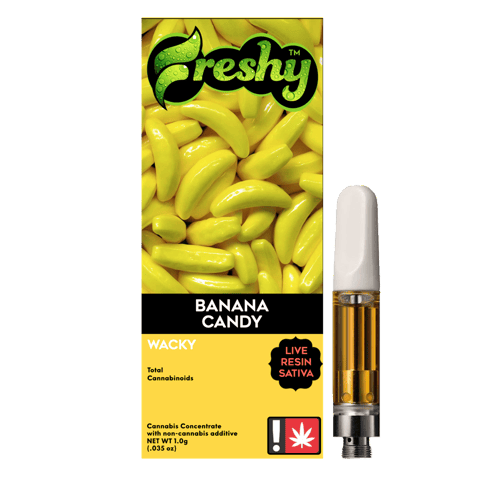 FLAVORED LIVE RESIN CARTRIDGE | BANANA CANDY | *LIMITED TIME - SEASONAL* | SATIVA | 1 GRAM | 510 THREAD